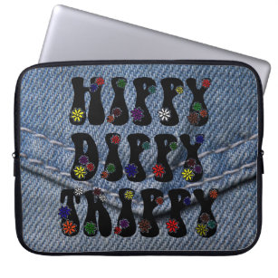 Retro 60er Hippy Dippy Trippy Laptopschutzhülle