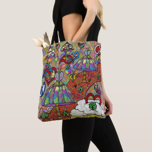 Retro 60er Jahre psychedelische Magic Mushroom-Tas Tasche