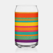 Retro 60er MOD Bright Stripes Dosenglas (Rückseite)