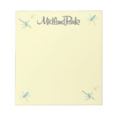 Retro 60er Modernes Notepad Notizblock (Vorderseite)