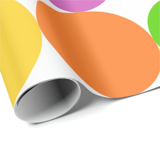 Retro-60er-Packpapier Geschenkpapier (Rolleneckpunkt)