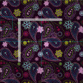 Retro 60er Paisley DIY Maske Stoff (Kachel)