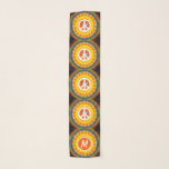 Retro 60er Peace Sign & Dove Monogramm Schal<br><div class="desc">Peace & Liebe - Personalisieren Sie Ihr Monogramm auf diesem Retro-60er-Friedenszeichen & Tauchen-Chiffonschal. Mit einem hübschen und zarten Chiffontuch verleihen Sie Ihrem Kleiderschrank eine besondere Note. Erhältlich in anderen Stilen und Größen.</div>