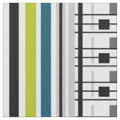 Retro, 60er, populär, Mode, blau, grün, geo Stoff (Nahaufnahme)
