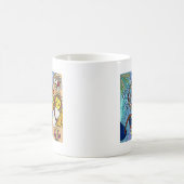 Retro 60er Psychedelic am Strand Geschenke Apparel Kaffeetasse (Mittel)