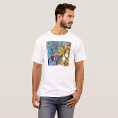 Retro 60er Psychedelic am Strand Geschenke Apparel T-Shirt (Vorne ganz)