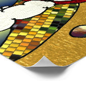 Retro 60er Psychedelic Cycle Life Print Poster (Ecke)