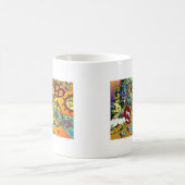 Retro 60er Psychedelic Cycle of Life Geschenke App Kaffeetasse (Mittel)