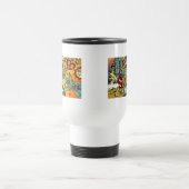 Retro 60er Psychedelic Cycle of Life Geschenke App Reisebecher (Mittel)