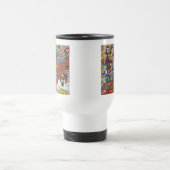 Retro 60er Psychedelic Magic Mushroom-Tasse Reisebecher (Mittel)