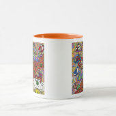 Retro 60er Psychedelic Magic Mushroom-Tasse Tasse (Zentrum)