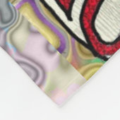 Retro 60er Psychedelic Magic Mushrooms Blanket Fleecedecke (Ecke)