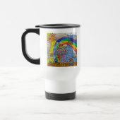 Retro 60er Psychedelic Magic Mushrooms Travel Mug Reisebecher (Links)