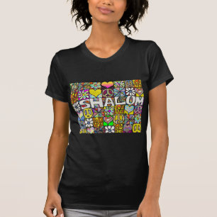 Retro 60er Psychedelic Shalom LIEBE Apparel Gesche T-Shirt