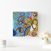 Retro 60er Psychedelic Strand Uhr (Zuhause)