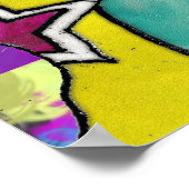 Retro 60er Psychedelic Sunshine Eagle Print Poster (Ecke)