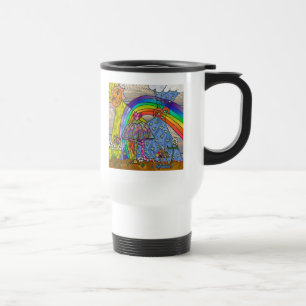 Retro-60er-Psychedelische-Zauberpilze-Reisebecher Reisebecher