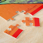 Retro 60er Psychedelischer Lebenszyklus Puzzle (Seite)