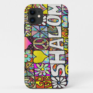 Retro 60er psychedelisches Schalom LIEBE Case-Mate iPhone Hülle
