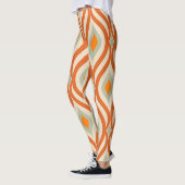Retro 60er Stil Nahtloses Muster Leggings (Links)