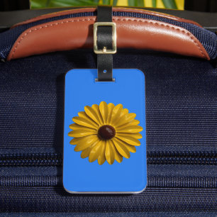 Retro 60er Sunflower Daisy Blume Fashion Juwelier  Gepäckanhänger