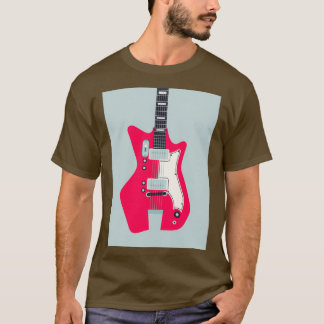 Retro 60er Surf Rock Electric Gitarre Gray T-Shirt