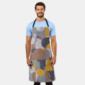 Retro 60er Tiles: Farbiges geometrisches Muster Schürze (Getragen)
