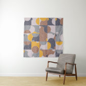 Retro 60er Tiles: Farbiges geometrisches Muster Wandteppich (Beispiel (Horizontal))