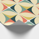 Retro 60er und 70er Jahre nahtloses Retro-Muster,  Geschenkpapier (Ecke)