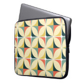 Retro 60er und 70er Jahre nahtloses Retro-Muster,  Laptopschutzhülle (Vorderseite Links)