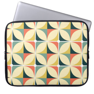 Retro 60er und 70er Jahre nahtloses Retro-Muster,  Laptopschutzhülle
