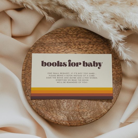 Retro 60er Vintag Baby Showkarte Begleitkarte