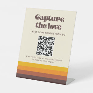 Retro 60er Vintag Capture the Liebe Sockelschild