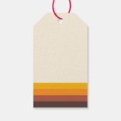 Retro 60er Vintag Frohe Weihnachten Geschenkanhänger (Rückseite)