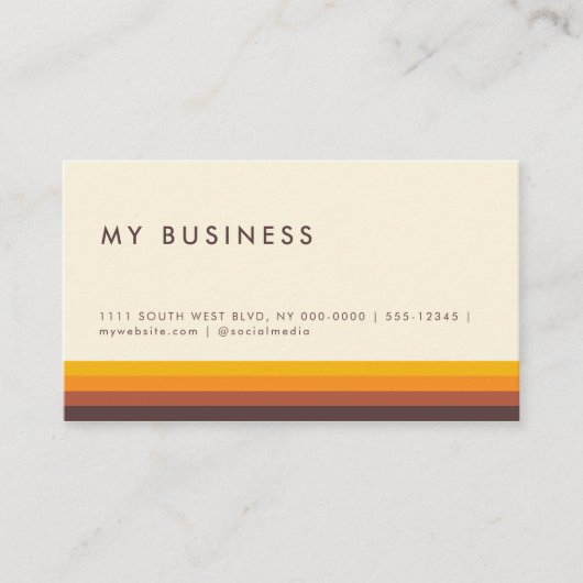 Retro 60er Vintag Termin Erinnerung Karten (Vorderseite)