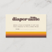 Retro 60er Vintage Babydusche Windelwaschkarte Begleitkarte (Vorderseite)