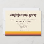 Retro 60er Vintage Farbenlobby Einladung (Vorderseite)