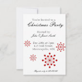 Retro 60er Weihnachten Einladung. Einladung (Rückseite)