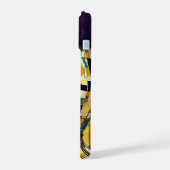 RETRO 60s BEAUTY GEOMETRIC YELLOW GREEN Phone Case iPhone 15 Hülle (Linke Seite)