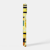 RETRO 60s BEAUTY GEOMETRIC YELLOW GREEN Phone Case iPhone 15 Hülle (Rechte Seite)