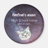 Retro 60s Galaxy-Skala Magnet (Vorne)