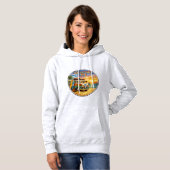 Retro 60s Hippie Beach Sunset | Adventure Van Life Hoodie (Vorne ganz)