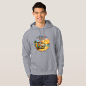 Retro 60s Hippie Beach Sunset | Adventure Van Life Hoodie (Vorne ganz)