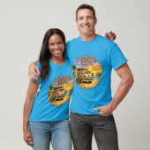 Retro 60s Hippie Beach Sunset | Adventure Van Life T-Shirt (Unisex)