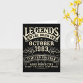 Retro 62nd Birthday For Men 62 Year Old October 19 Karte (Gelbe Blume)