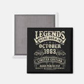 Retro 62nd Birthday For Men 62 Year Old October 19 Magnet (Vorderseite/Rückseite)