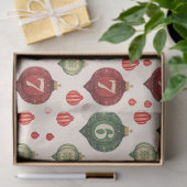 Retro “67” Christmas Ornament Tissue Paper Seidenpapier (Geschenk)