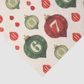 Retro “67” Christmas Ornament Tissue Paper Seidenpapier (Detail)