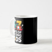 Retro 67 Days Of Feeding Kids Lunch Lady Cafeteria Kaffeetasse (Vorderseite Links)
