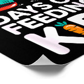 Retro 67 Days Of Feeding Kids Lunch Lady Cafeteria Poster (Ecke)